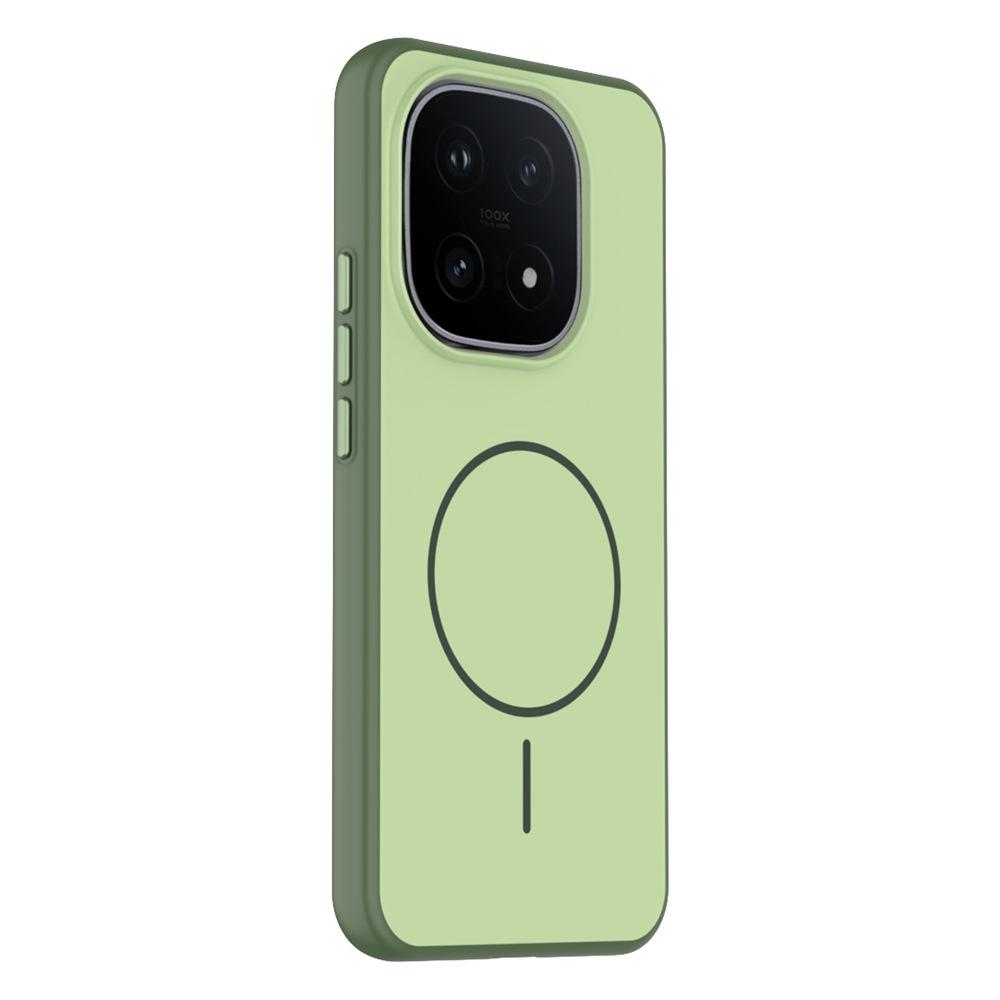 Oppo Find X9 Pro Matný magnetický kroužek, Pocit kůže, Odolný proti pádu, Barevné blokování, Kompatibilní s iQoo 15