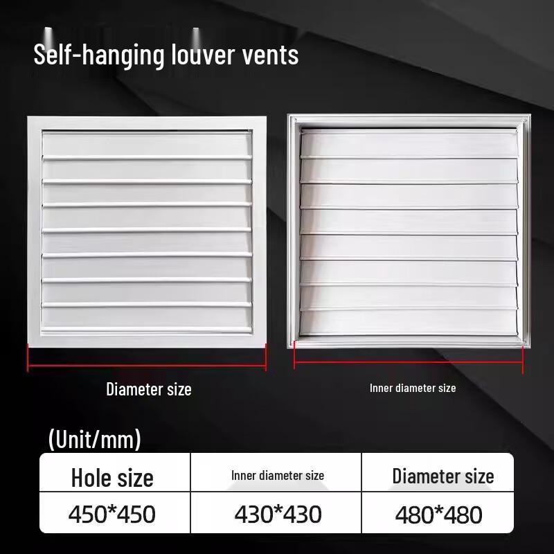 Laiyu Aluminum Alloy Self-Closing Louver