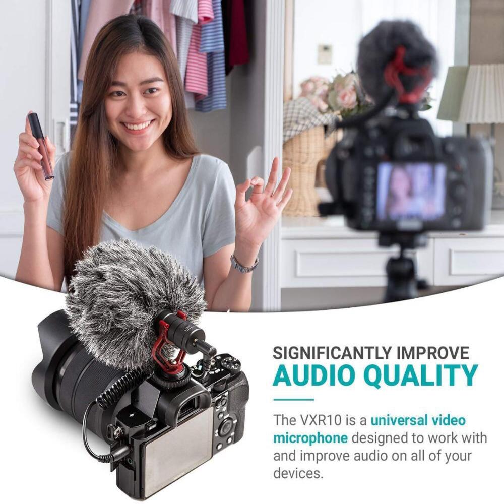 Shotgun Microphone 3.5mm for DSLR Camera Mobile Phone Computer Interview Video Audio Recording Professional Pickup Device Kit