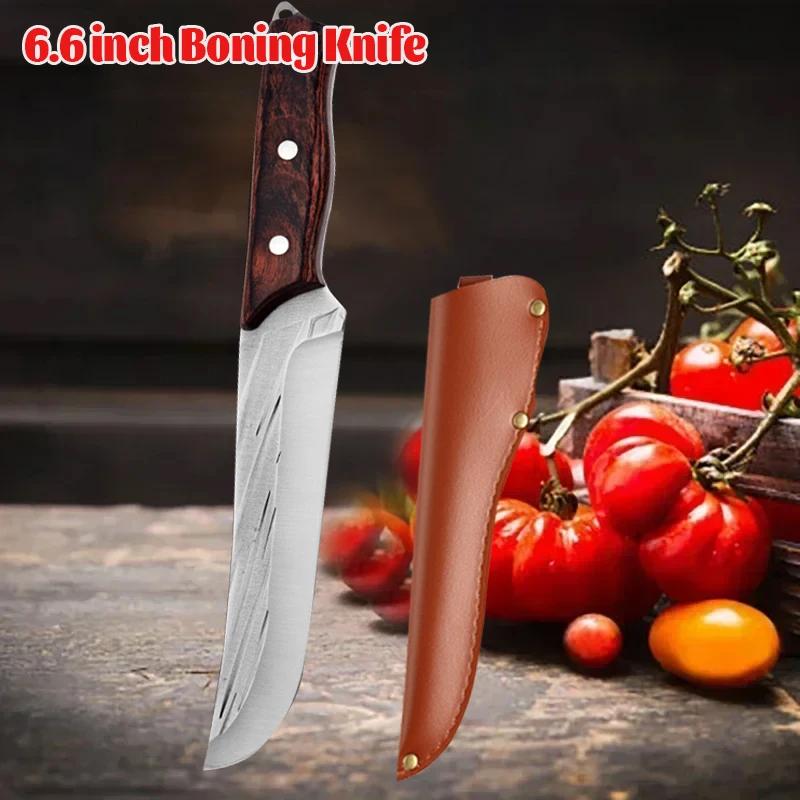 

Professional Boning Knife Kitchen Forged Knife Sharp Butcher Knife Stainless Steel Utility Knife Fruit Vegetable Slicing Knife