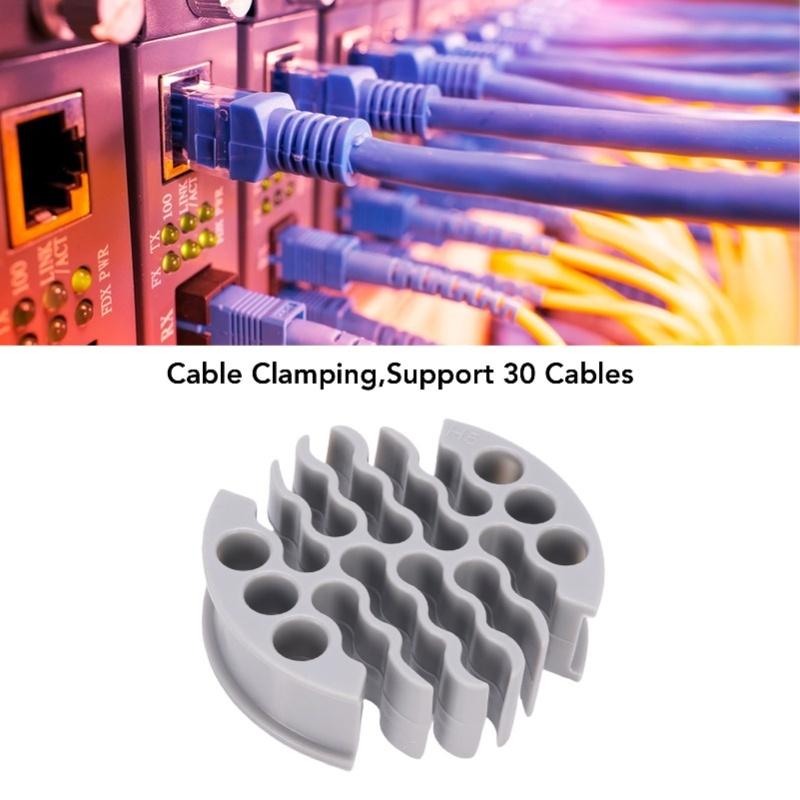 Network Cable Organizer Ethernet Wire Arrangement Tool For CAT 5 CAT 5E CAT 6 Shielded Wires Gray CAT5 Wire