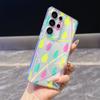 Colorful Raindrops and Lines Phone Case for Samsung Galaxy S26 S25 S24 S23 S22 S21 S20 FE Plus Lucency TPU Protection Cover