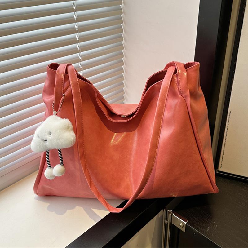 Bag 2025 new bag large capacity women's fashion foreign style high sense soft leather texture shoulder tote bag