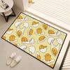 Cute Gudetama Lazy EGG Small Carpet Bedside Kitchen Bath Living Home House Bedroom Floor Mat Doormat  Decoration