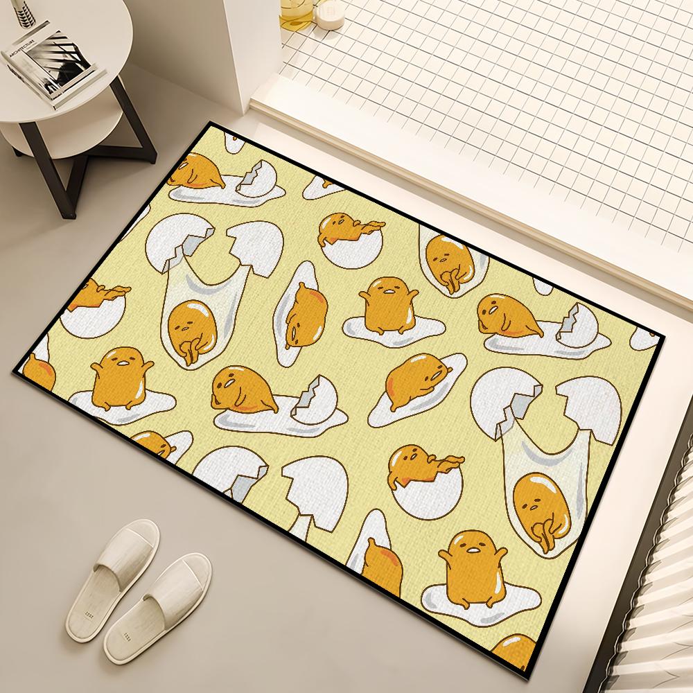 Cute Gudetama Lazy EGG Small Carpet Bedside Kitchen Bath Living Home House Bedroom Floor Mat Doormat  Decoration