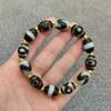 Natural Tibetan Agate Dzi Bead Bracelet, Men's and Women's Wenwan Transfer Beads, Duobao Bracelet, Rosary Beads In Stock.