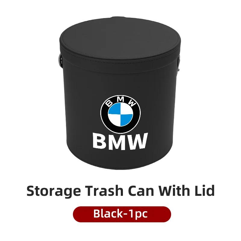 New Car Leather Storage Bag Trash Can Organizer Accessories for BMW M Performance M3 M5 M6 F01 F20 F10 F13 X5 F11 G20 X3 X1