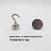 Punch-Free Neodymium Magnetic Hook for Walls & Doors