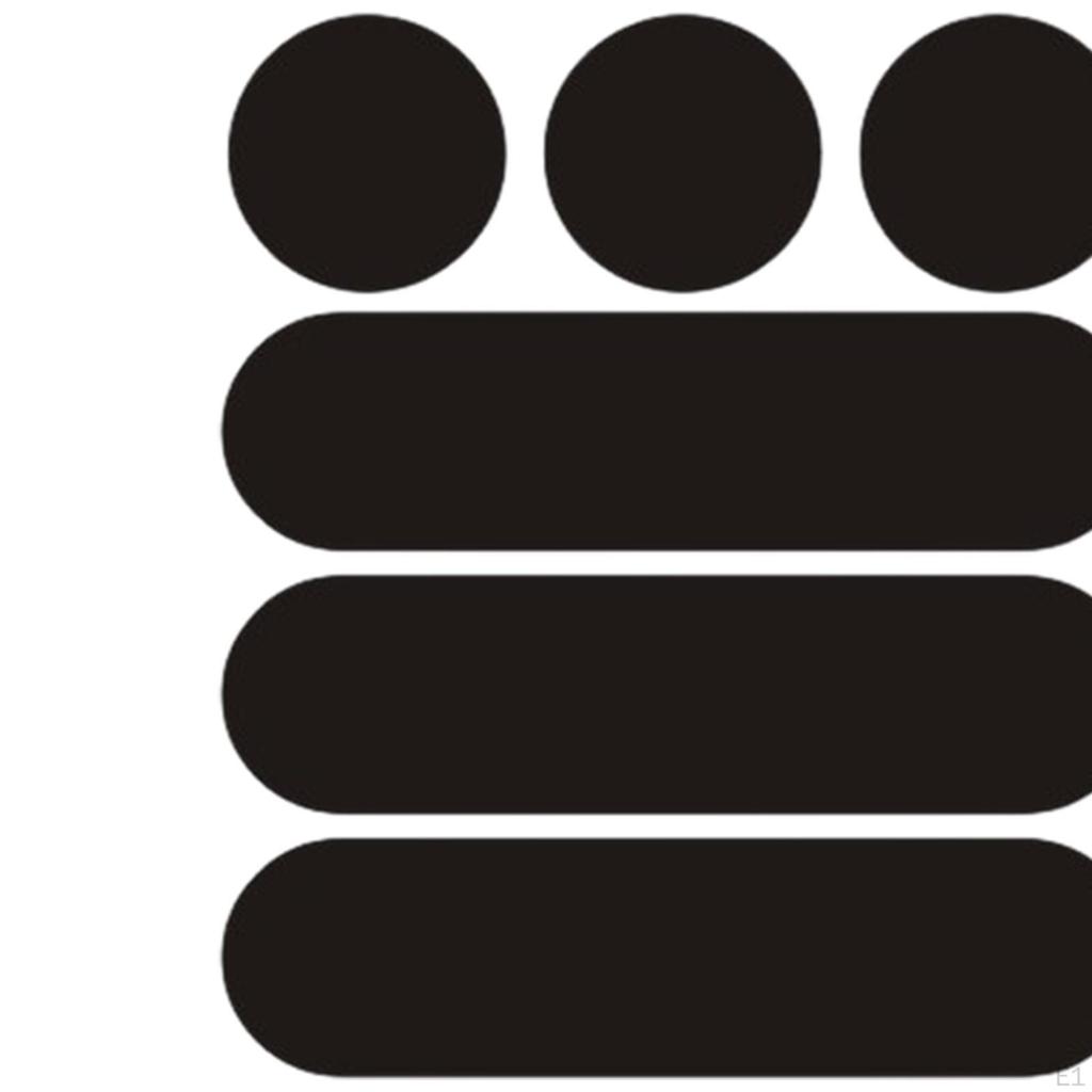 Car Motorcycle Reflective Stickers Black Decals Multifunctional Flexible Accessories for Cycling At