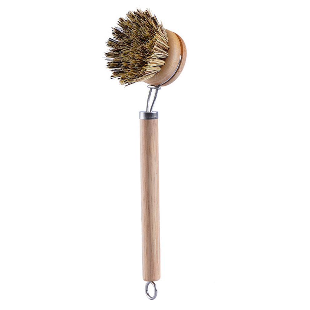 Long Handled Pot Brush Can Hang-Type Dishes Brush Kitchen Accessories