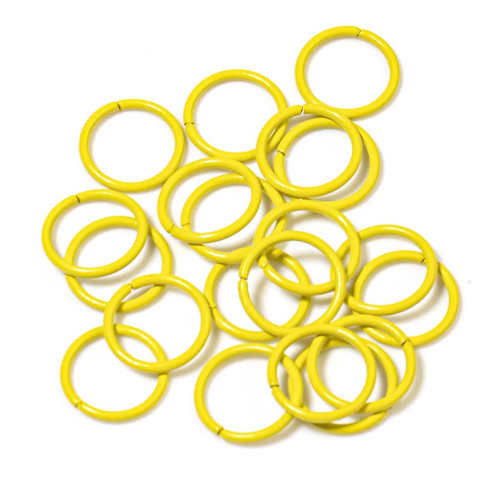 Colorful Open Jump Rings for DIY Jewelry Making - Round Single Loop Iron Rings for Beading Bracelets