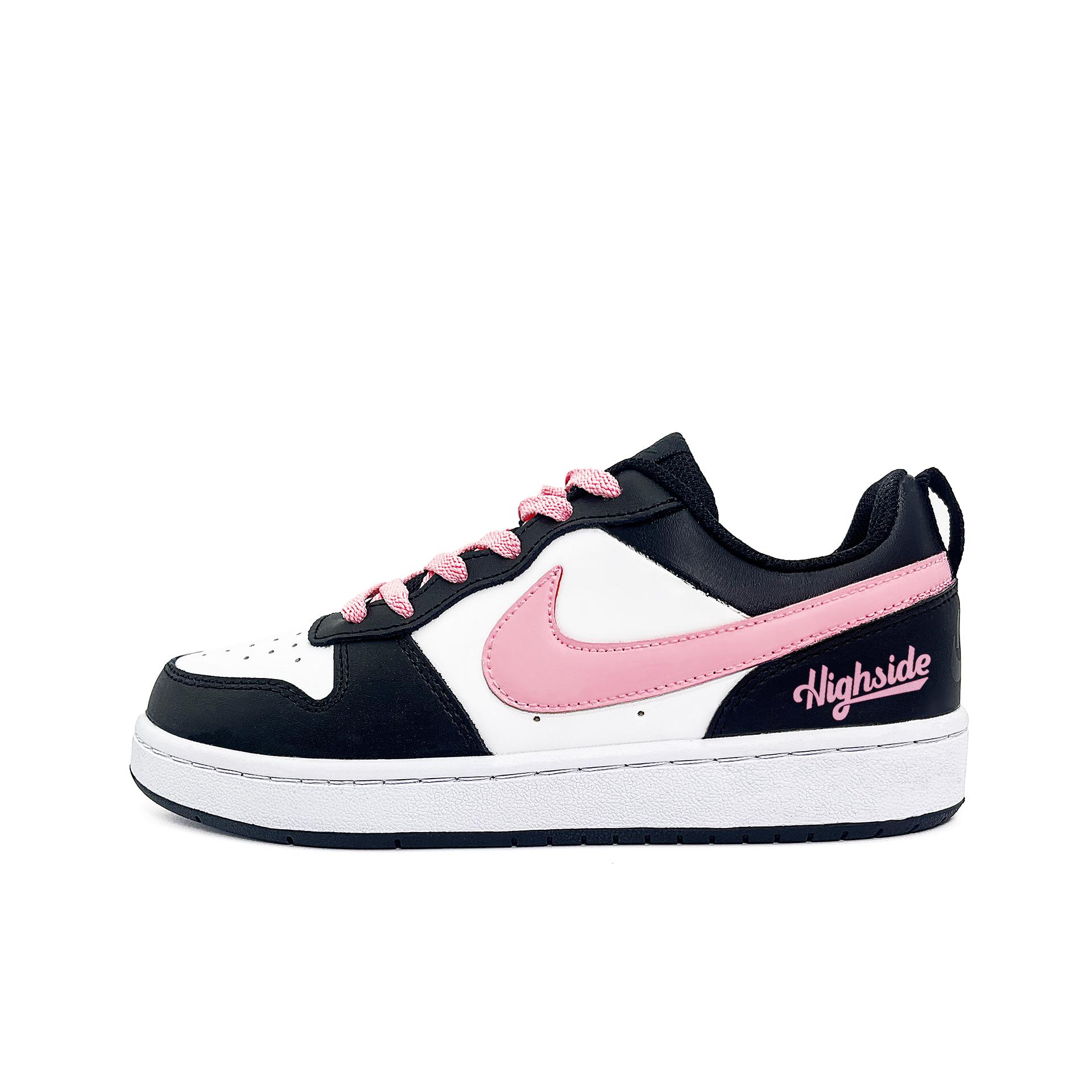 

Nike Court Borough Skateboard Shoes Women s Low top Black Pink BQ5448-115(Team275- ) 38.5
