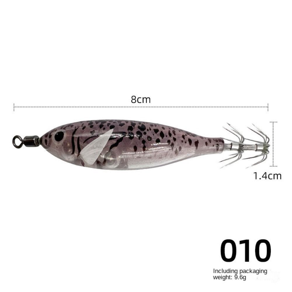Noctilucent Fishing Lure 5.7g Spinnerbait Noctilucent Squid Cuttlefish Jigs  Deep Sea Fishing