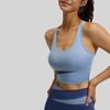 Ny Sommar Färgblockerad Sport-BH Dam Högintensiv Stötsäker Träningsväst Naken Känsla Vacker Rygg Löpning Yoga BH
