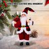 Christmas Standing Santa Claus Figurine Dolls, Cute Xmas Decor Ornaments, Tabletop Fireplace Office Indoor Home Party Decorations