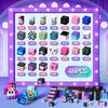 Magnetic Construction Blocks Mine World Magnetic Pink Blossom Castle Brick Cube Toys Set Stem Tactile  Present For 3+ Boy Girl Kid