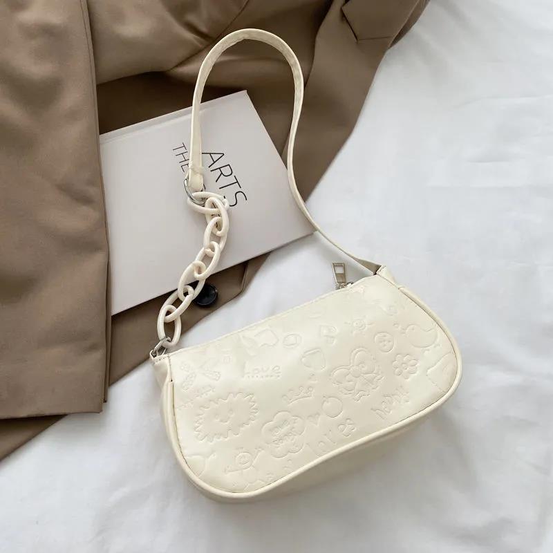 Handle Bag Women Retro Handbag PU Shoulder Totes Underarm Vintage Top Handle Bag Female Small Subaxillary Bags Clutch