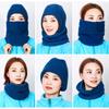 Thickened Scarf Caps Polar Fleece Head Cover New Snood Hood Hat  Women Men