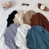 Women's Minimalist Turtleneck Pullover Sweater Warm Knitted Solid Color Basic Tops for Autumn Winter