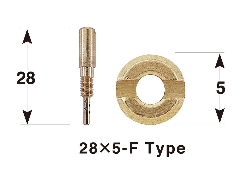 POSH Motorcycle Equipment Pilot Jet 3 Oversized Pilot Jet Set Mikuni TMR | MJN | TDMR (28X5-F) 761002-10