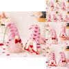 Charming Pink Valentines Day Couple Statues Delightful Heart Decorations For Lovers