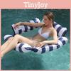 Adult Striped Mesh Net Four-tube Floating Ring Pvc Swimming Ring Water Toy