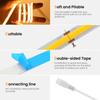 BMW 12V 24V 3mm 5mm PCB COB LED Strip Light 384LED/m 2Pin Wire/DC Plug High Density Linear Lighting 3000K 4000K 6000K 8mm Flex Tape