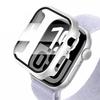 Case For Apple Watch Screen Protector 46mm 42mm 45mm 44mm 10 9 8 7 6 5 SE Tempered Glass PC Bumper Cover Protective 41 40 38 Mm
