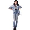 Levis Loose Fit Printed Comfortable Casual Denim Jacket Women jackets Light-Blue 001C4-0001