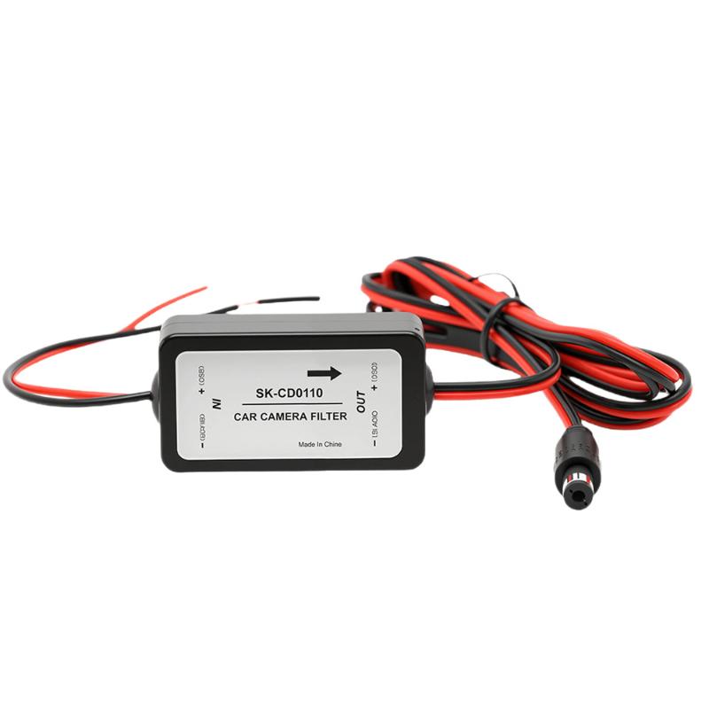 1Pcs 12V Dc Power Relay Capacitor Filter Connector Car Rear View Rectifier For Backup Auto Car Camera Filter Solve Ripple Splash