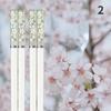 3 Pair Amber Sakura Chopsticks Antibacterial Anti-slip High Temperature Resistant Reusable for Sushi Food Chopsticks Tableware