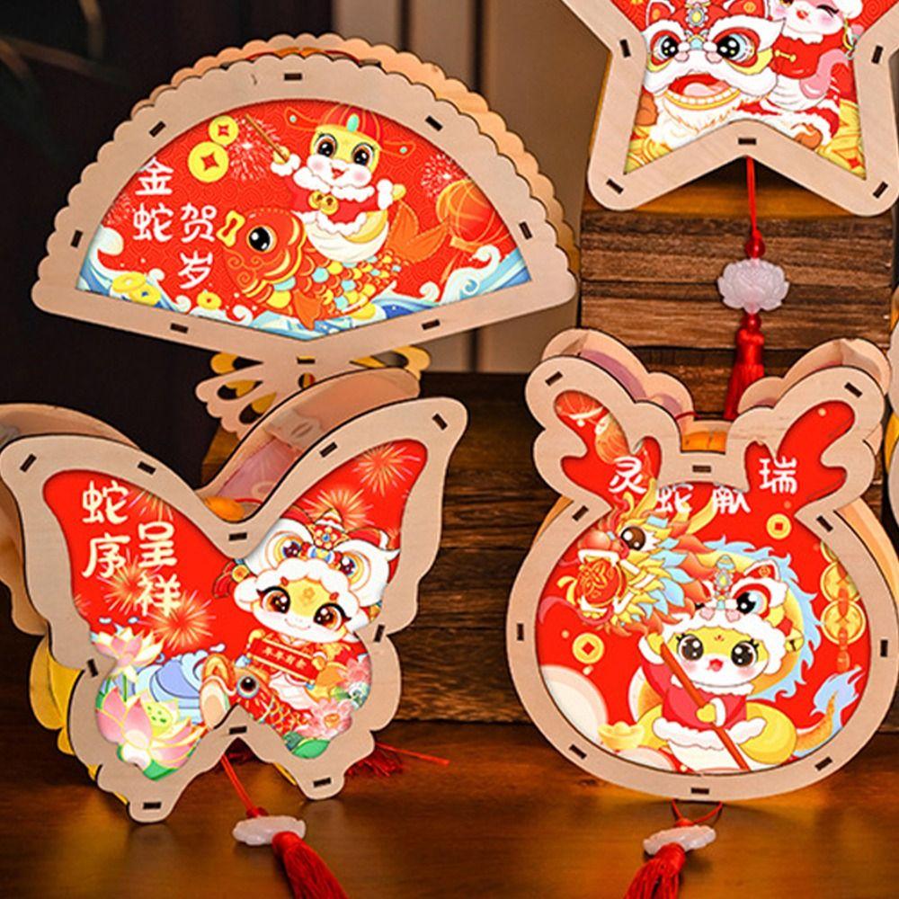 Traditional New Year Luminous Lantern Chinese Style Children Handheld Lantern Hanfu Accessories