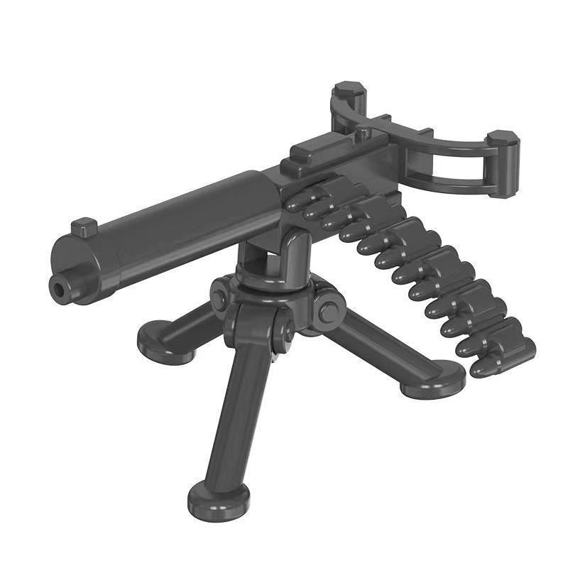 Doll Scene With Anti-Aircraft Maxine Anti-Aircraft Heavy Machine Gun Mortar Assembly Building Block