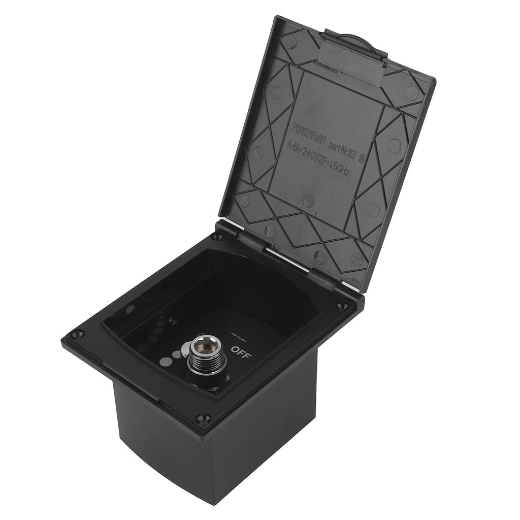 1 2in Exterior Shower Box Inlet and Outlet Port for RV Boat Motorhome Without Shower Hose Head