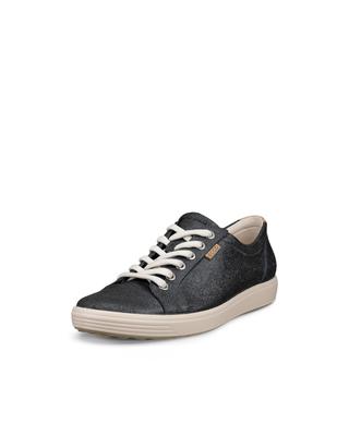 ECCO Soft 7 Sneakers, Dame, Sølv Tung, Størrelse 24,5 cm, 3E, 43000305763