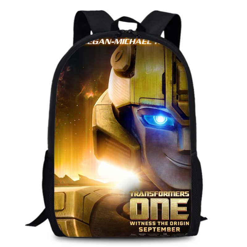 Transformers One 15-inch Durable Polyester Backpack For Students Unisex School Bag