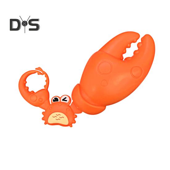 

Детская мультяшная игрушка-краб, тяните веревку, чтобы передвигать клешню краба, батарейки не требуются, брелок в виде животного для детей и взрослых, интерактивная игрушка для снятия стресса Crab