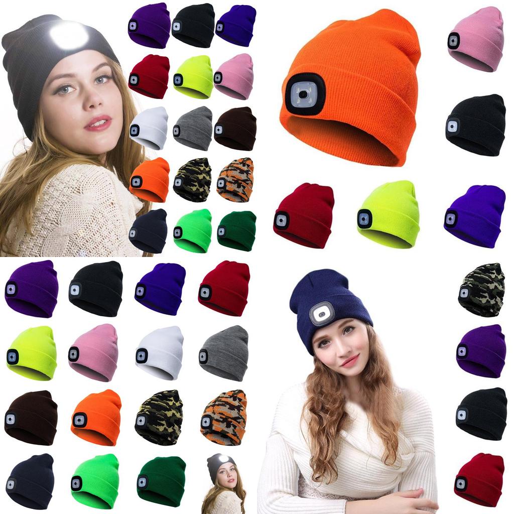 And Comfortable Winter Wear Unisex Led Beanie Hat With Three Brightness Levels**