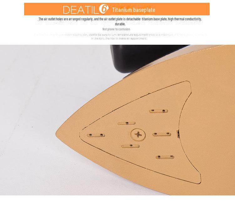 Red Heart RH126 High-Power Electric Steam Iron for Clothes, Curtains, and Dry Cleaning.