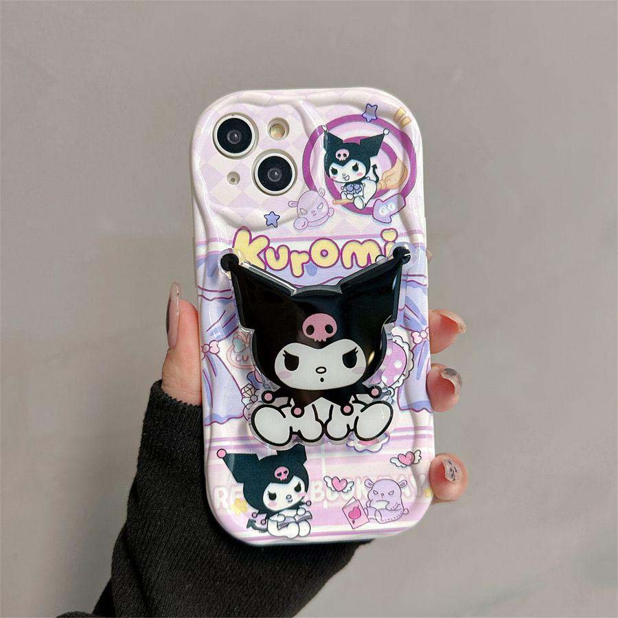 Hello Kitty Kuromi Bracket Holder Chain Casing For Huawei Honor 400 Lite Pro X9B X8C X8B X8A X9D X7D X7B X7A X6B 90 Lite 5G Case