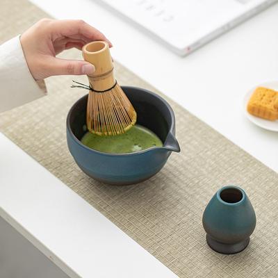 Japońska Miseczka Matcha Pieśń o Parzeniu Matchy Narzędzia do Zamawiania Herbaty z Dynastii Song Miseczka na Herbatę Filiżanka Mieszadło Zestaw do Mieszania i Pędzelki do Matchy