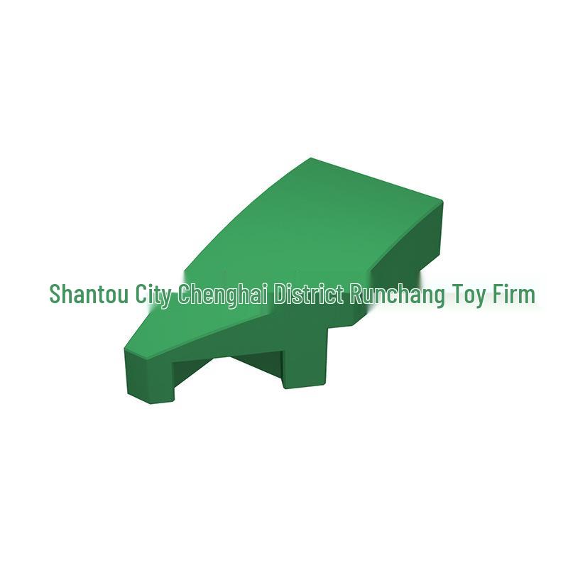 29120 Curved 1x2 Wedge Left - Compatible Interlocking Building Blocks Accessory 50 g (approx. 208 pieces) зелёный