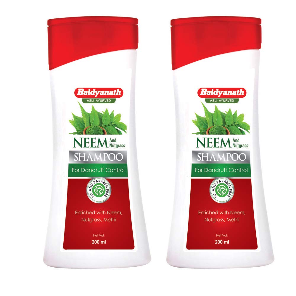 

Baidyanath Neem And Nutgrass Herbal Shampoo For Hair Growth Gentle Ayurvedic Hair Care 200 Ml X Pack Of 2