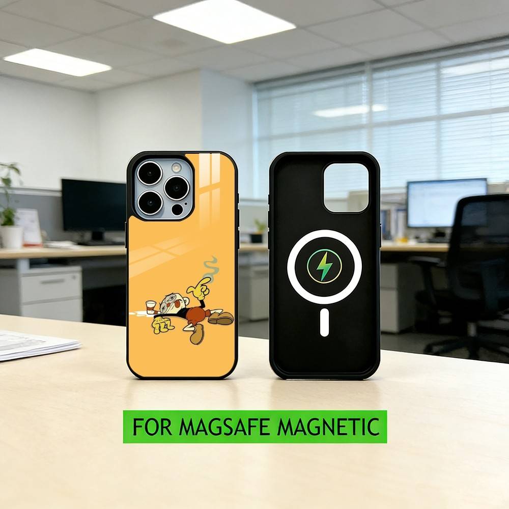 C-Cuphead P-Popular Phone Case For iPhone17,16,15,14,13,12,11 Plus,Pro Magnetic For Magsafe Wireless Charging