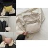 Simple Solid Color Lychee Texture Women Casual Shoulder Bag For Daily Use