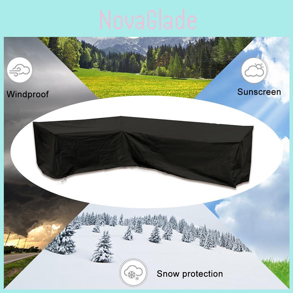 Rattan Furniture Corner Cover Garden Outdoor Sofa Protecter L 30030098cm Shape