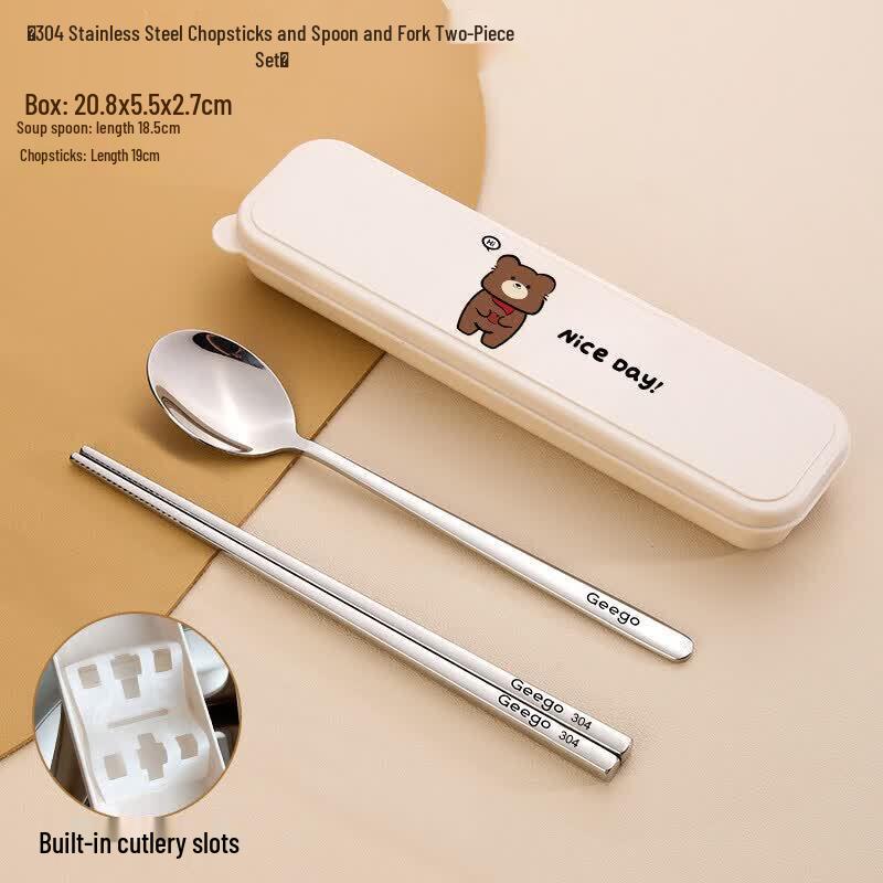 316 Stainless Steel Chopsticks & Spoon Set