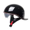 Retro Summer Lightweight Half Helmet with Inner Lens for Men and Women