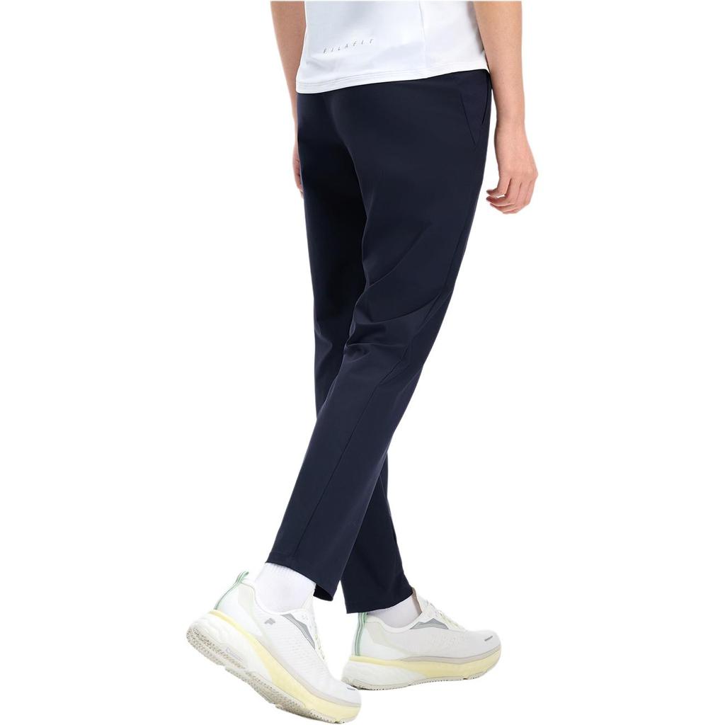 Fila Comfortable Soft Casual Simple Cool Feeling Knitted Sports Pants Women Bottoms Dark-Blue A11W431607FNV