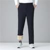 Plus Size Men's Autumn Winter Thickened Padded Loose Warm Comfortable High Waisted Outdoor Sports Pants